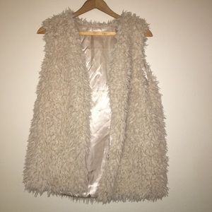 Faux fur vest